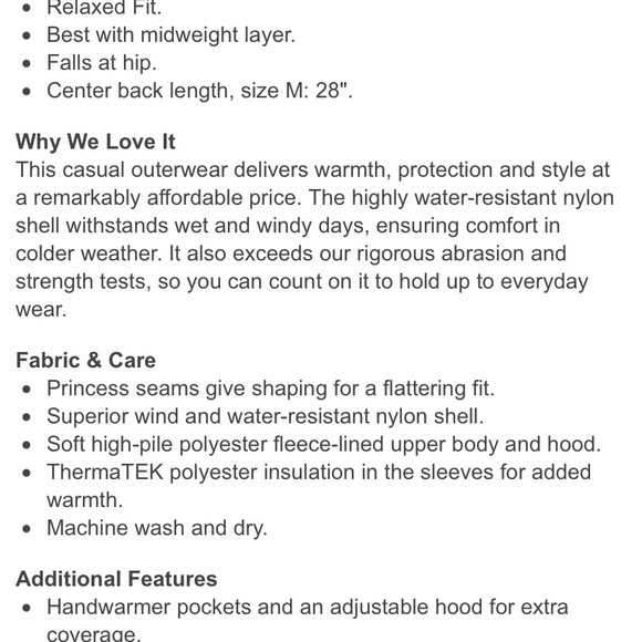 L.L Bean Winter Warmer Coat - Picture 7 of 8